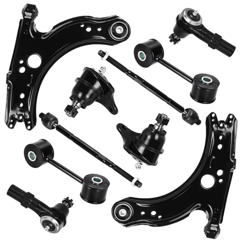 Image of Front Lower Control Arms w /Ball Joints Replacement Suspension Kit for Beetle 2001-2010, for Golf 2003-2006, for Jetta 2001-2005 (10PCS)