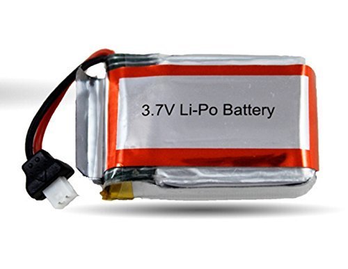 3.7V 250mAh Rechargeable Battery Replacement Part Works with Haktoys HAK901 RC Caged Quadcopter and other Compatible RC Hobby Products