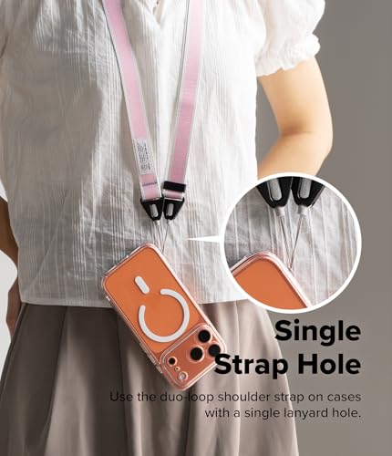Image of Ringke Shoulder Strap [Dual-Ended Design] Adjustable Crossbody Strap, Anti-Theft Neck Lanyard for iPhone /Galaxy /Pixel Phone Cases, Cameras, etc