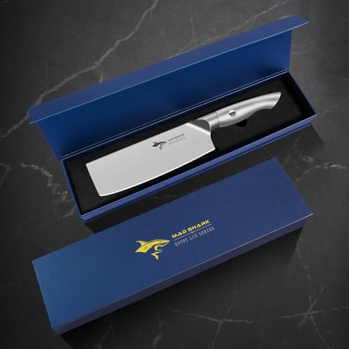 Mad Shark Nakiri Vegetable Chef Knife 7 Inch thumb #6