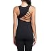 Tulucky Women's Soft Lightweight Cowl Back Tops Yoga Fitness Sports Sleeveless Shirts (M, black)