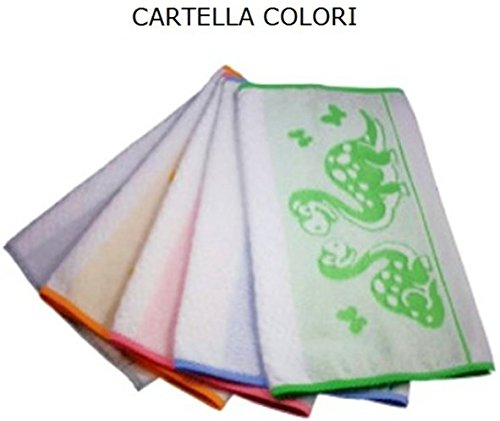 Set asilo 2 pezzi dino da ricamare (giallo)