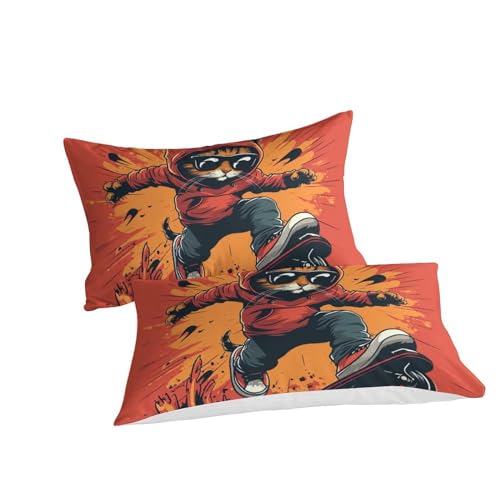 Parure de lit chaton 3D microfibre douce pour chambre ado douce - 3