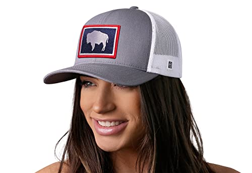 Image of HAKA State Flag Series Trucker Hat for Men & Women, Adjustable Baseball Hat, Golf Hat Snapback