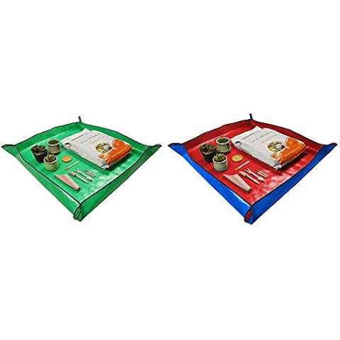 VIMOA Indoor Plant Repotting Square Mat Potting Tarp Cover