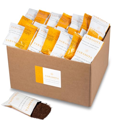 Coffee Packets – 2oz Bulk Coffee Packs, Breakfast Blend Ground Medium Roast, Pre-Measured Single-Pot Brew Pouches for 12 Cup Makers (100 Count)