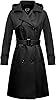 FARVALUE Women's Waterproof Trench Coat Long Doubl... #3
