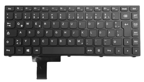 Clavier allemand noir avec cadre noir pour Lenovo Yoga 13 2191 de rechange