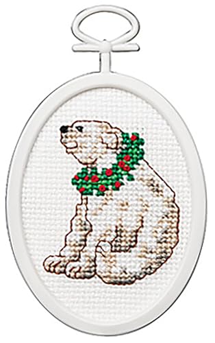 Polar Bear Mini Counted Cross Stitch Kit with Frame