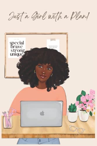 African American Planner, Daily Planner, Undated Planner, Girl Boss Planner: 6"x9" 120 page undated planner