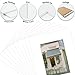 Golden State Art Pack of 10, Acid-Free White Pre-Cut 8x10 Picture Mat for 5x7 Photo with White Core Bevel Cut Frame Mattes