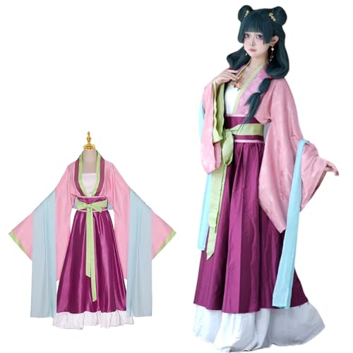Cosplay Jinshi Les Carnets de l'Apothicaire avec robe habillée de personnage Maomao pour fête