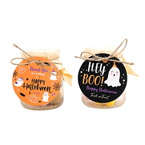 Etiquetas de papel de Halloween Blumomon: 50 tarjetas con cuerda de yute 2