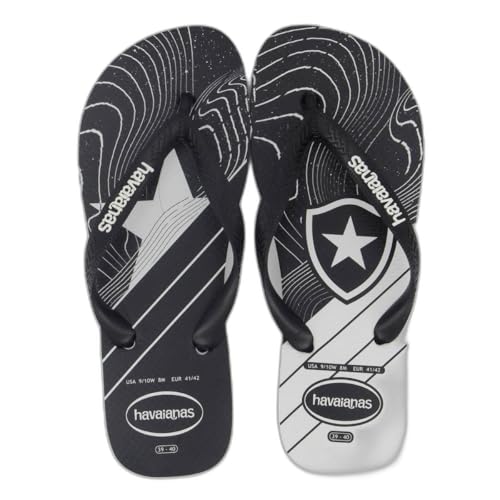 Chinelo Havaianas Top Times Brasileiros Botafogo Licenciado Unissex (Branco, BR, Adulto, Faixa...