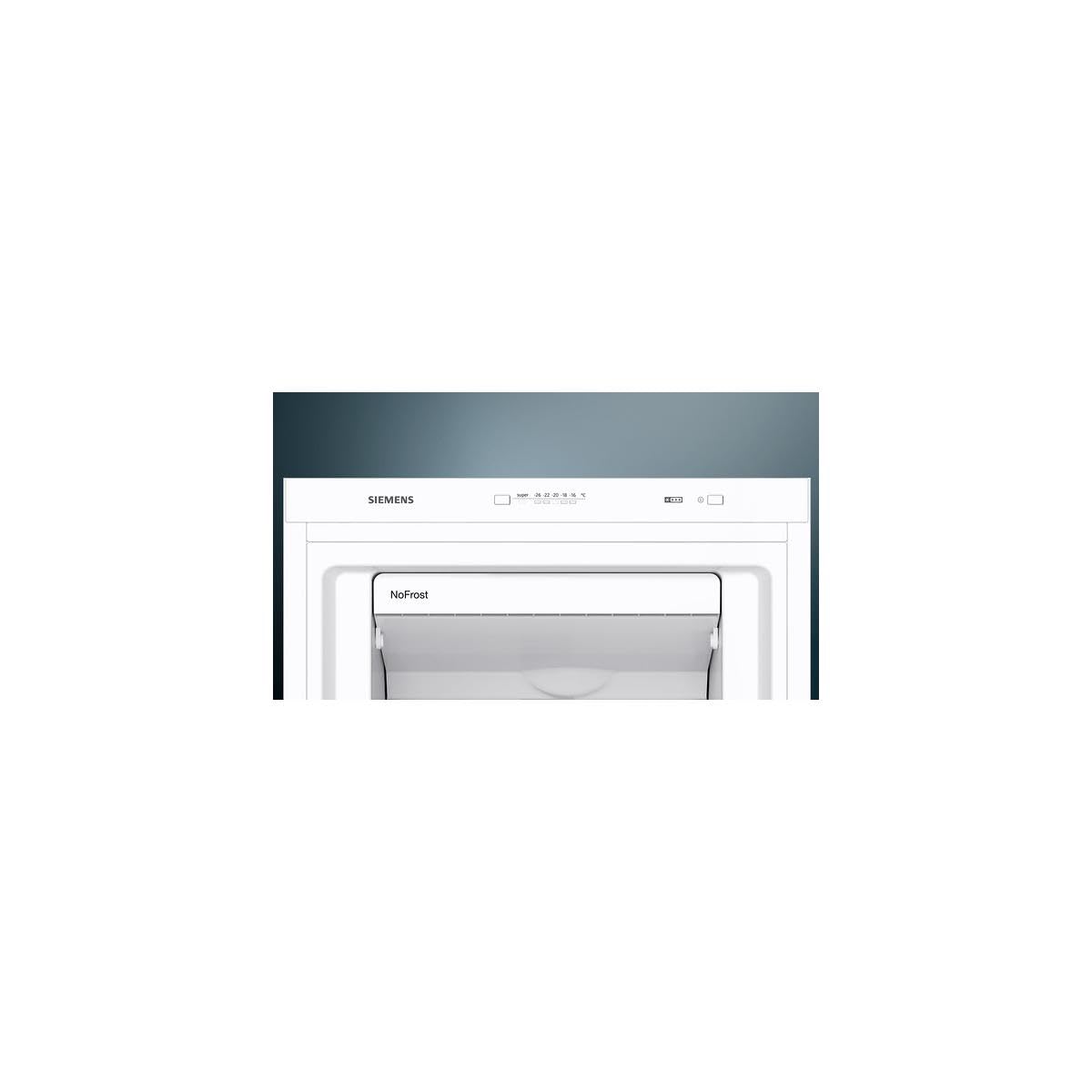 Siemens GS29NVWEP iQ300 - Congelador independiente (60 cm, 221 kWh al año, 200 L, noFrost, bigBox, varioZone, multiAirflow, color blanco)