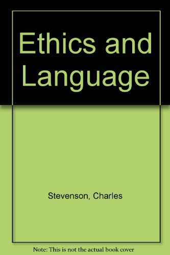 Ethics and Language 0404148069 Book Cover