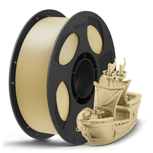 ANYCUBIC PLA+ 3D Printer Filament Bundle, PLA Plus 1.75mm Dimensional Accuracy +/- 0.02mm, Fit Most FDM 3D Printers, 1KG Reusable Spool, Beige