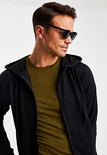 Björn Swensen BS2001 Capuchontrui voor heren, sweatjack met capuchon, rits, hoodie, herenjack met capuchon, dunne jas, overgangsjas - Image 5