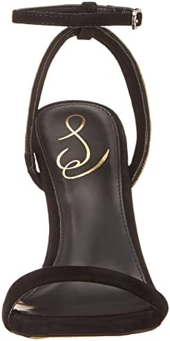 Sam Edelman Women's Ophelia Heeled Sandal, Black Suede, 9.5 | Image 1