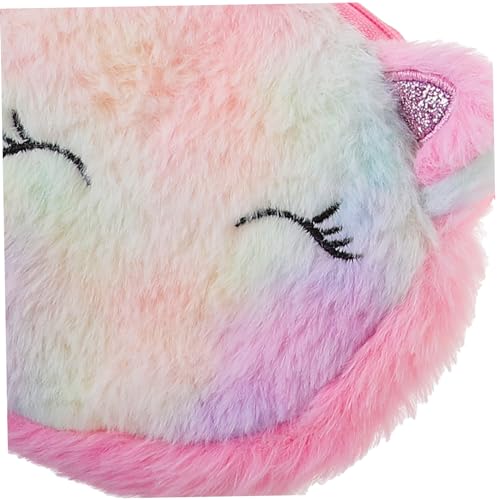 BESTYASH 2pcs Plush Unicorn Coin Purses for Cute Crossbody Bag with Colorful Design Lightweight Small Bags for Travel Shopping and Outdoor Activities3