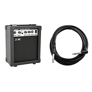 3rd Avenue Rocket Series 10W Guitar Amplifier with Headphone Output and Effects Compact Practice Amp – Black & Tiger 6…