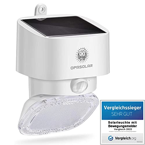 OPASOLAR **VERGLEICHSSIEGER 2022 2000LM Solarbetriebene Wandlampen für den...
