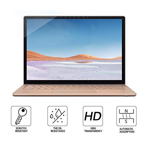 [2 pack]Megoo Tempered Glass Screen Protector For Microsoft Surface Laptop 3 (15 inch), Easy Installation, 2.5D Round, High Transparency Screen Protector - Thumbnail 4