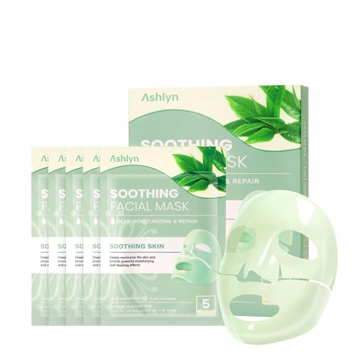 Ashlyn Green Tea Soothing Collagen Face Mask - Overnight Hydratin...