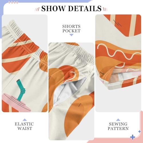 Hot Dog Soda Boys Pants Boys Athletic Pants Long Pant for Boy with Pockets Wide-Leg Size 6-14Y4