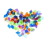 Utilisation polyvalente : ces mini-carreaux sont adaptés à une large gamme de projets de loisirs créatifs, des morceaux de verre coloré pour les vitraux aux carreaux décoratifs pour la salle de bain et le salon