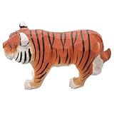 Statue de tigre sculptée en bois – une ravissante statue de tigre au design soigné, qui vous offrira un plaisir visuel optimal. décorative et élégante, délicate et charmante, elle trouvera parfaitement sa place dans votre intérieur