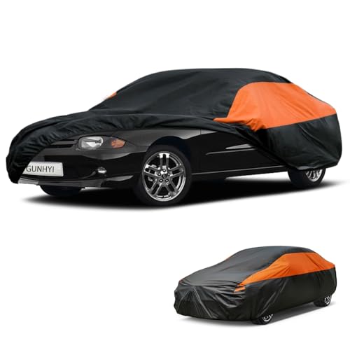 Image of GUNHYI Chevrolet Car Cover Custom Fit Chevrolet Chevy Cavalier Waterproof All Weather for Automobiles, Lightweight Full Exterior Cover Outdoor Sun UV Rain Dust Snow Wind Protection.
