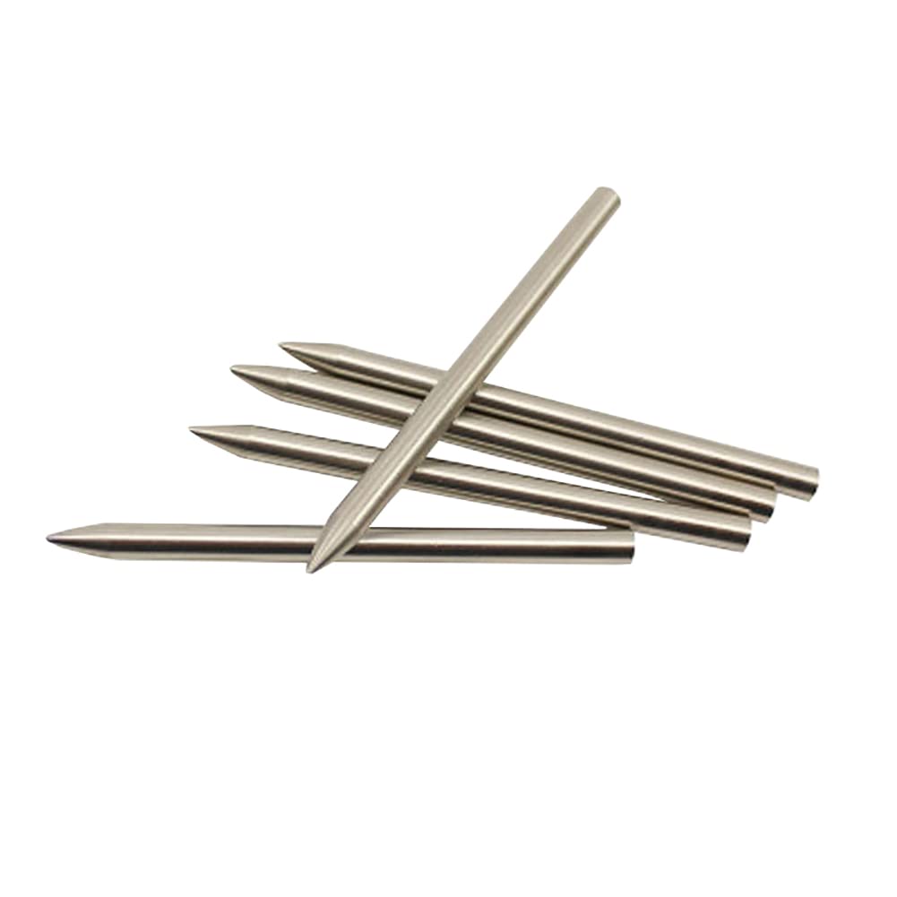 HugeDE 5 Pcs Stainless Steel Paracord Needles Lacing Stitching Needles Weaving String Stick Needles Smoothing Knotter Tools for Leather Paracord Work