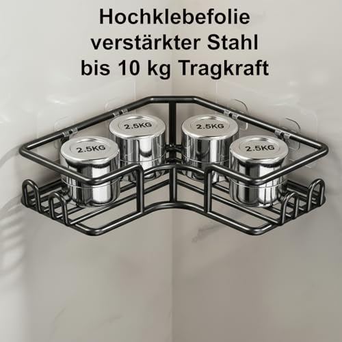 Étagère de douche d'angle sans percer pour carrelage propre et net - 8