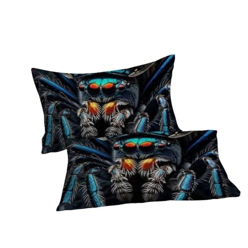 Housse de couette double araignée imprimé 3D en microfibre Animaux Land - 7