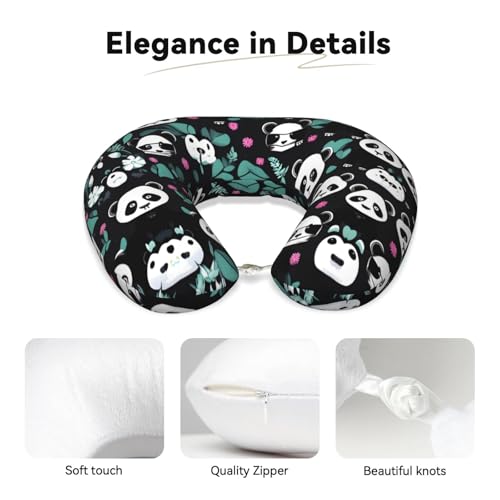 Almohada de viaje memory foam tamaño U lavable miniatura 3