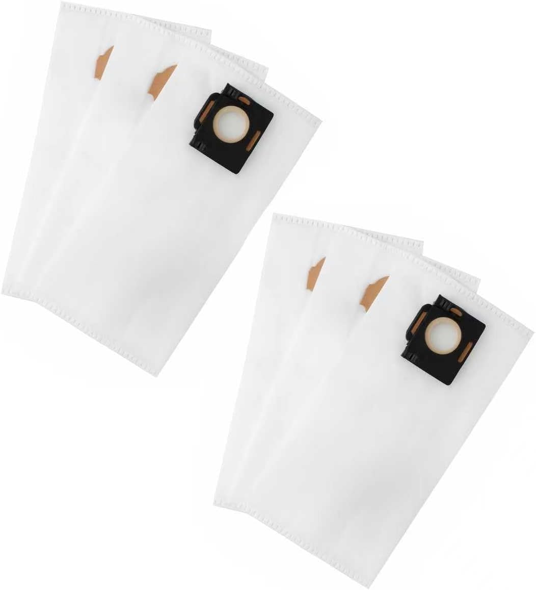 6-Pack Fleece Dust Bags for Milwaukee 0960-20 & 0970-20 Cordless Wet/Dry Vacuums Compatible with PACKOUT System for Superior Dust Collection