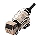 Vintiquewise Decorative Rustic Metal White Single Bottle Cement Truck Wine Holder for Tabletop or Countertop