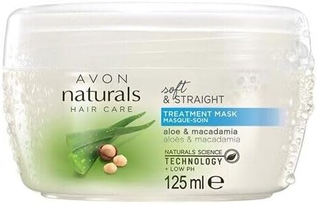 Avon Naturals Hair Care- soft and sleek hair treatment mask aloe and macadamia