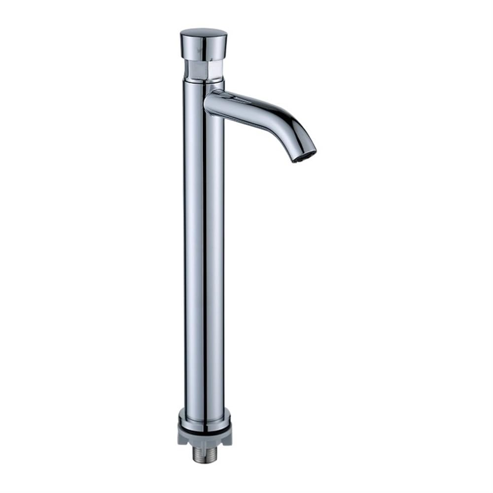 Robinet économiseur d'eau plaqué robinet doseur à fermeture automatique robinet temporisé public robinets à bouton poussoir for cuisine à domicile, salle de bain, hôtel(D)