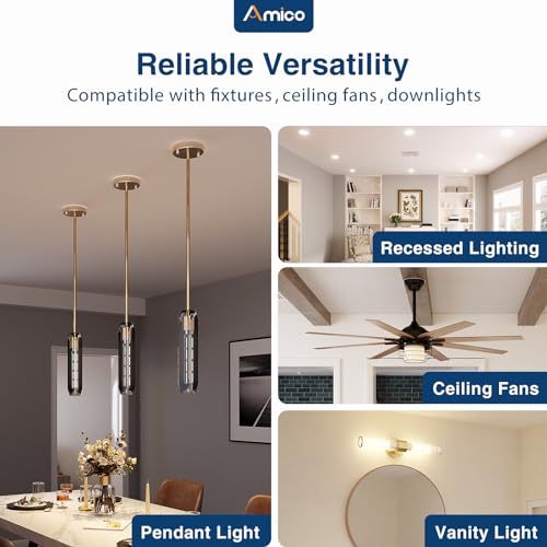 amico 12 pack goof rings for 6 inch recessed lights can light trim ring cover outer diameter 86-inch inner diameter 62-inch durable plastic design white