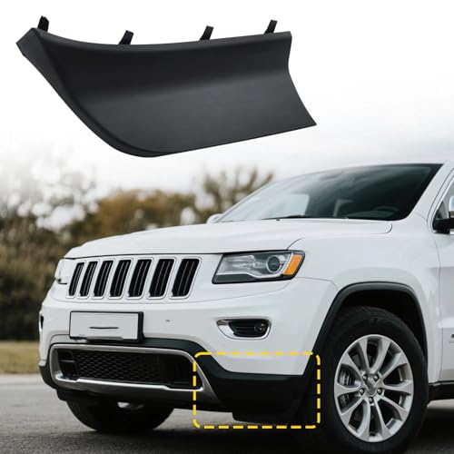 Image of 68421752AA Front Right Fascia Spat Compatible with Jeep Grand Cherokee L 2021-2024 Right Side Stone Deflector Splash Guard