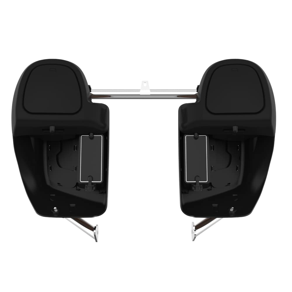 Carénage De Jambes Avec Prise D'air Pour Harley Touring 1983-2013 - Noir Mat, En ABS, Avec Boîte à Gants Et Volets Réglables - 11