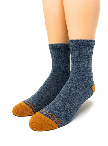 Image of Warrior Alpaca Socks - Comfort Cushioned Retro Solid Quarter Crew for Adults - Unisex