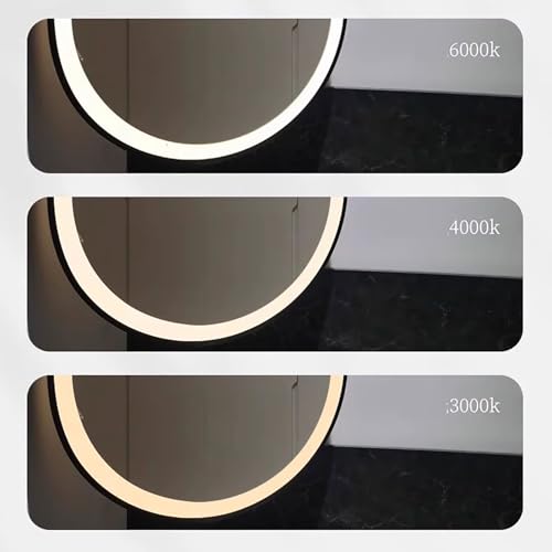 Miroir de plafond LED design moderne cadre or 60x100