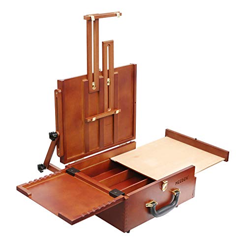 MEEDEN Ultimate Pochade Box, Lightweight French Box Easel for Plein Air Painting, Makes