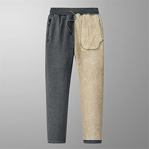 Pulcykp Winter Warm Fleece Cotton Pants Loose Cargo Pants Casual Sports Pants4