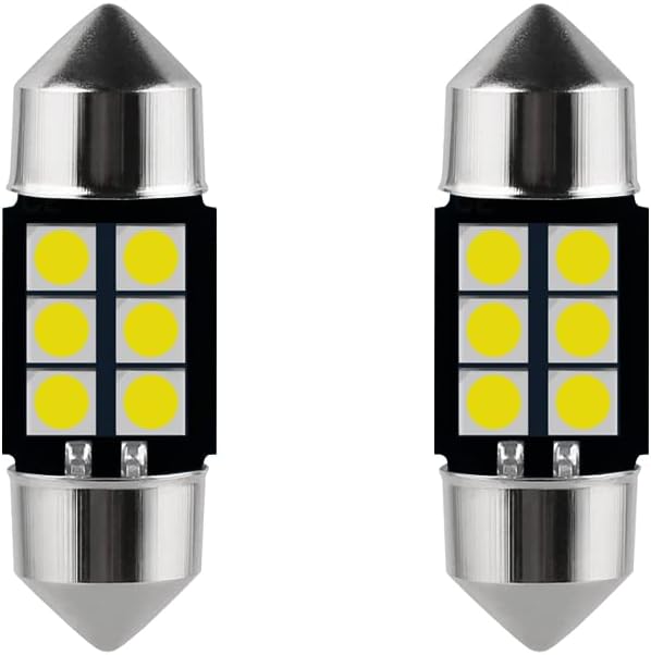 Vanity Mirror Sun Visor LED Light Fuse Type 6000K Benin - View #12