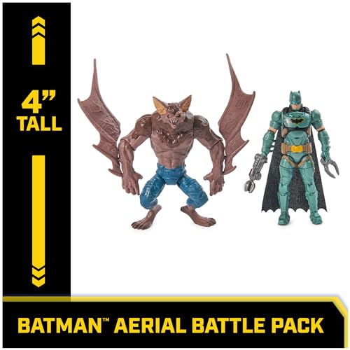 DC Comics, Batman Aerial Battle Pack (Amazon Exclusive), Batwing Vehicle, 4-inch Batman & Man-Bat Action Figure, Super Hero Kids Toys for Boys & Girls