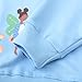 Hongshilian Unisex Kids Cute Cartoon Cotton Sweater Shirt(5T,Fairy&blue)